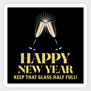 New Years Party Happy New Years champagne celebration Sticker